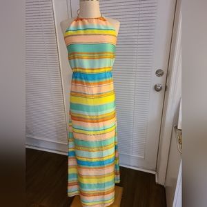 Sz 8 Ann Taylor gorgeous striped maxi dress